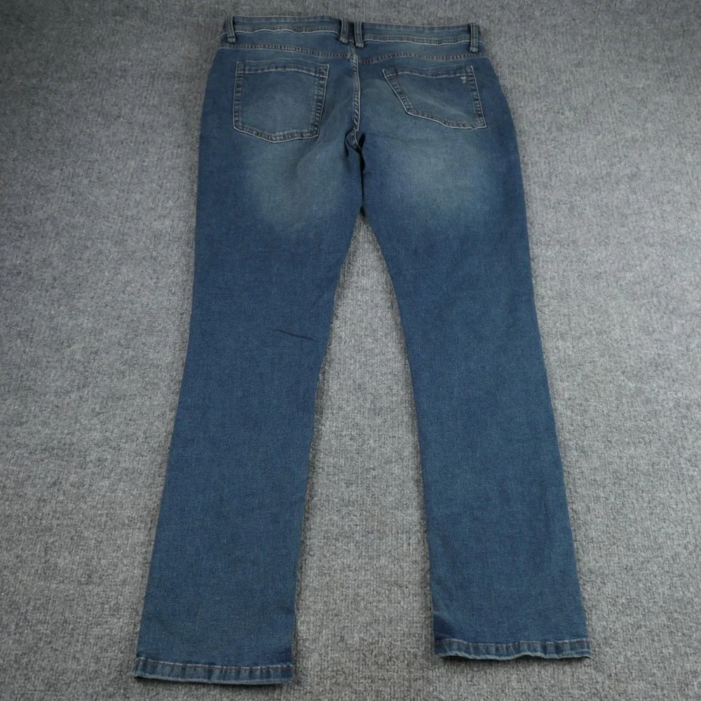 The Perfect Jean NYC Slim Fit Mens 36x32 Admiral MD Blue Stretch Denim Casual